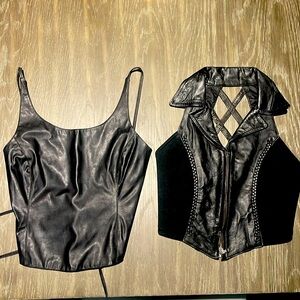 Leather Tops XS/L(fits like a S)